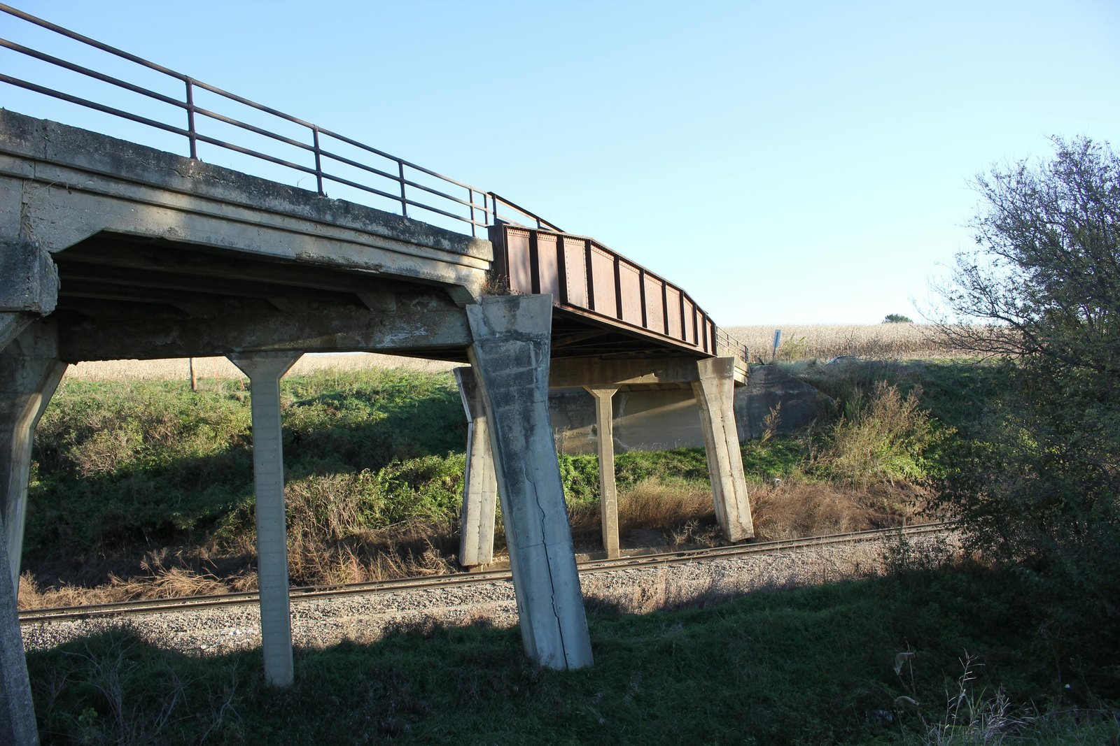 Looking north